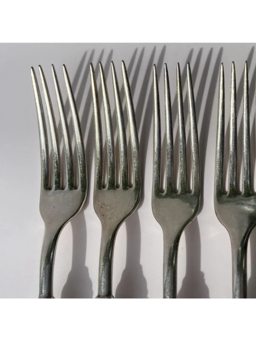 Moselle Hollow Handle Dinner Fork Lot 6 International Silver 7.5” Grapes Leaves